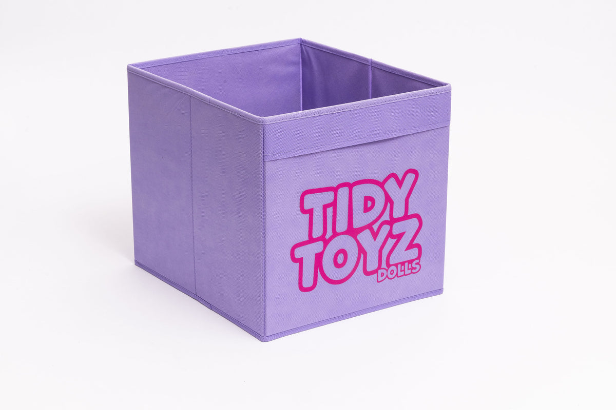 doll and Barbie fabric toy storage box that fits IKEA Kallax
