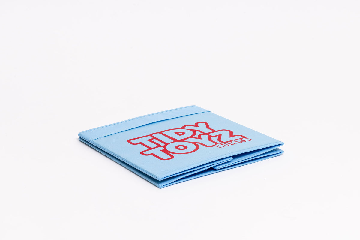 LEGO and building brick storage box in a child's playroom